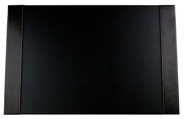 Schreibunterlage mit 2 Seitenleisten PREMIUM LEDER VINTAGE Anilin schwarz